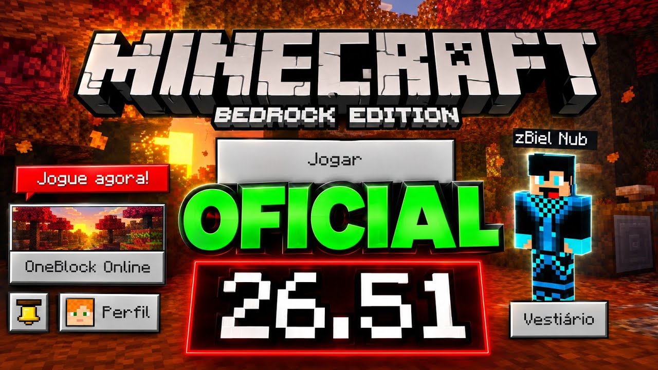 Minecraft 26.51: Atualiza&ccedil;&atilde;o do hotfix de estabilidade e desempenho